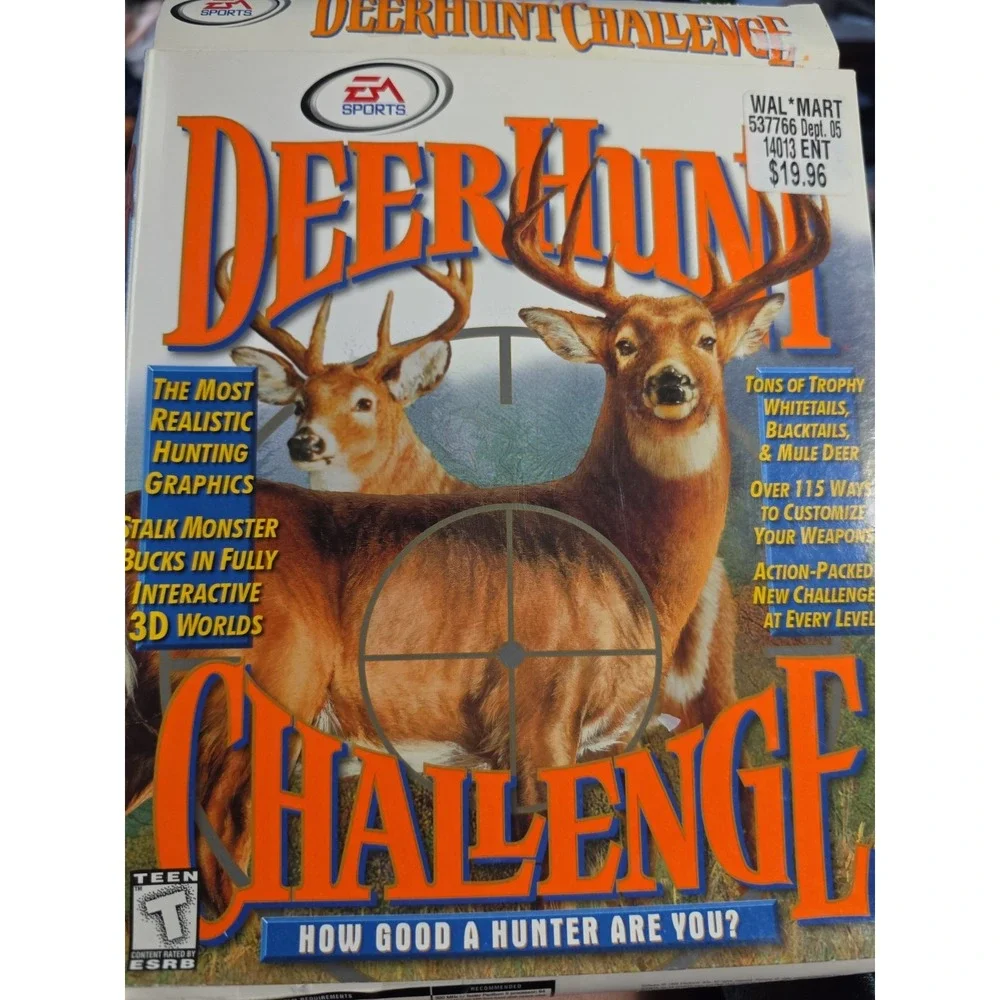 Deer Hunt Challenge EA Sports - PC Game Big Box CD Rom Windows 98/95 Vintage